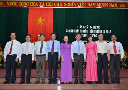 Quảng Bình long trọng kỷ niệm 70 năm ngày truyền thống ngành Tư pháp