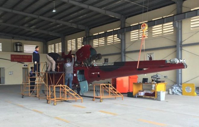 Cận cảnh trực thăng quay phim từ trên không cho “bom tấn” King Kong