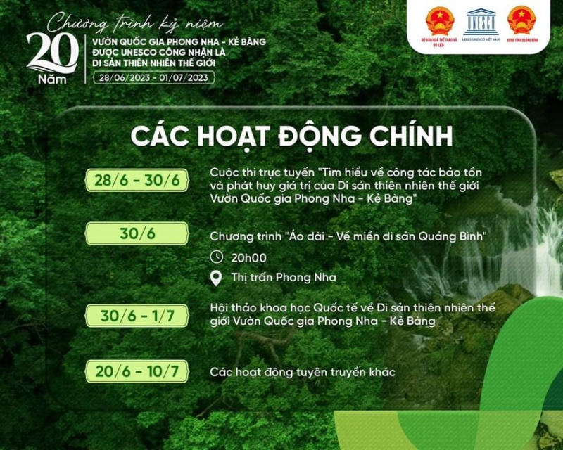 Di sản thiên nhiên thế giới Phong Nha – Kẻ Bàng: 20 năm vươn tầm quốc tế