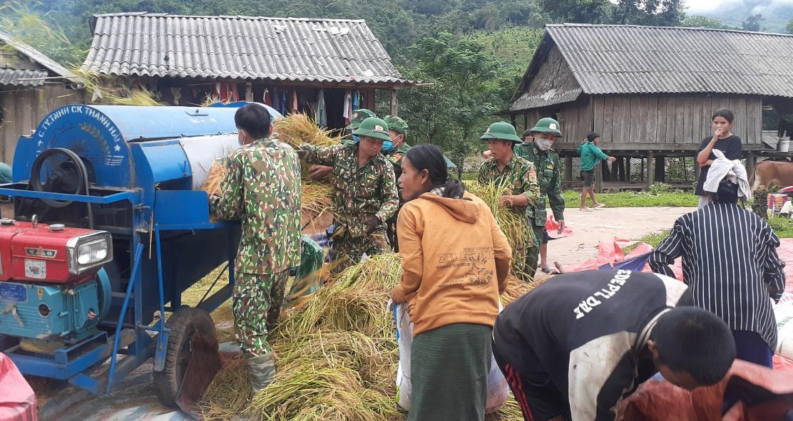 Quảng Bình 'gặt' mùa vàng thắm thiết tình quân - dân