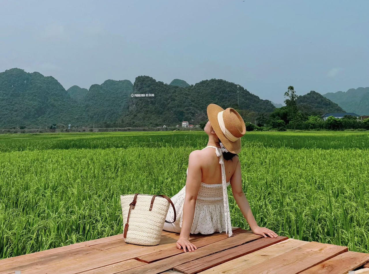 Cánh đồng lúa Jungle Boss Travelodge ở Quảng Bình khiến giới trẻ say đắm với thiên nhiên