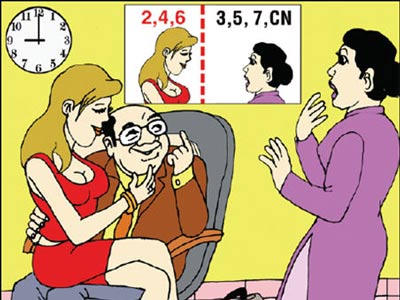 "Quan" to, vợ nhỏ