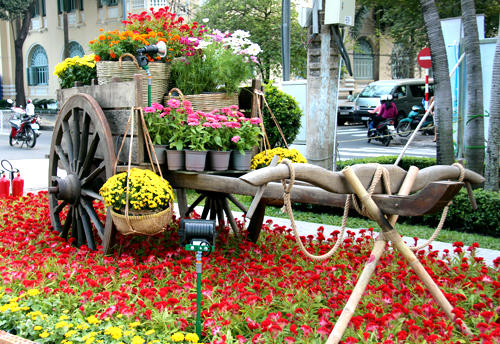 Đường hoa Nguyễn Huệ Giáp Ngọ rực rỡ trước giờ khai mạc