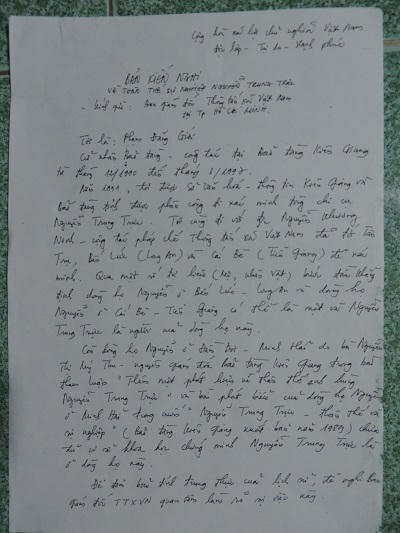 Ai thực sự là hậu duệ Nguyễn Trung Trực?