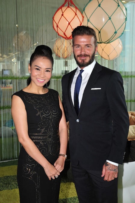 Thu Minh kể chuyện gặp David Beckham