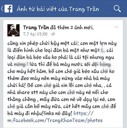 Facebook của sao - nơi hạ nhục thiên hạ?