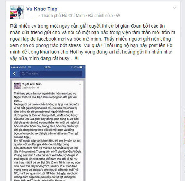 Ông bầu của Ngọc Trinh không quan tâm lời tố… “dắt gái“