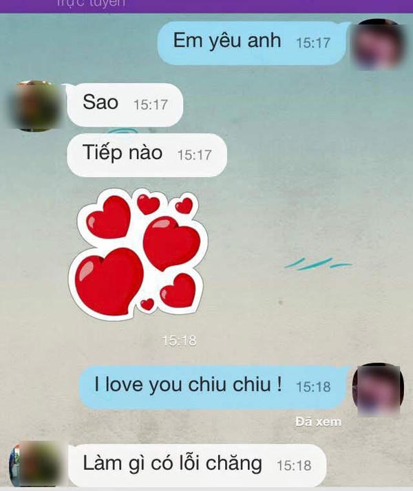 Cười “té ghế” với màn thử chồng bằng tin nhắn “Em yêu anh“