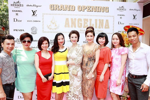 Dàn sao chúc mừng Hoa hậu Ngô Thu Trang khai trương Salon hàng hiệu