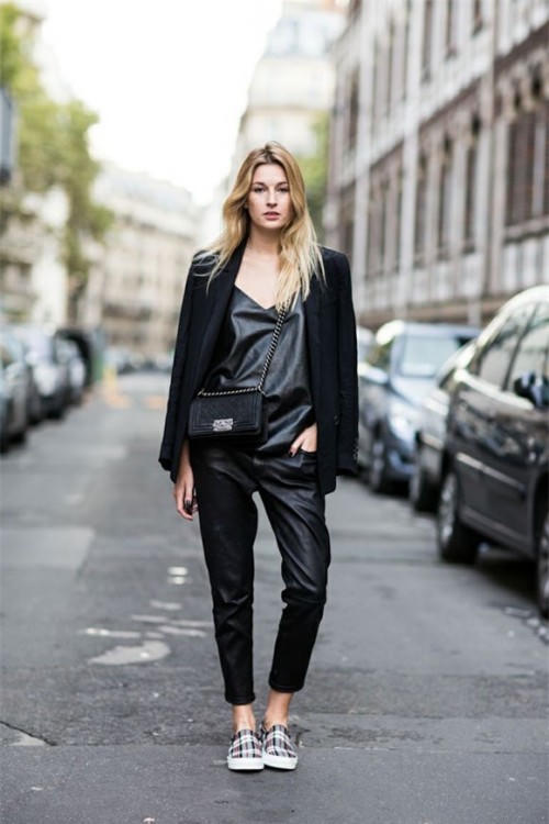 Phối đồ da sành điệu