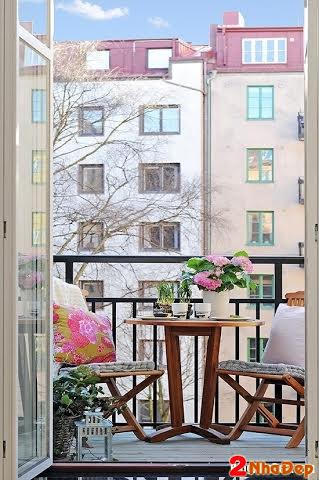 Trang trí ban công đẹp đón xuân