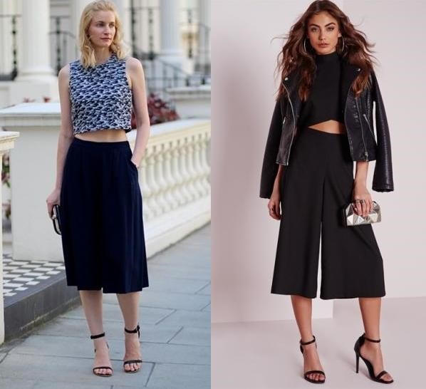 Quần culottes kết hợp với kiểu giày nào?