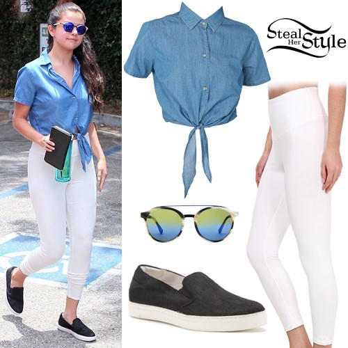 Selena Gomez gợi ý phối đồ đồ năng động với denim