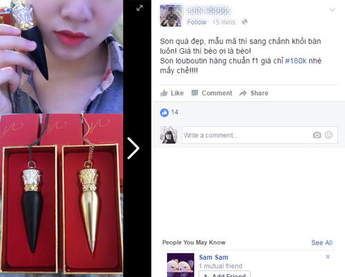 Phân biệt hàng nhái của thỏi son gây 'bão' Christian Louboutin