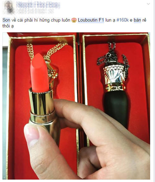 Phân biệt hàng nhái của thỏi son gây 'bão' Christian Louboutin