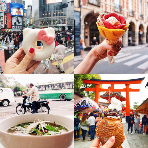 Cô gái 'ăn cả thế giới' khi đi du lịch