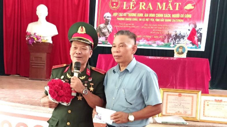 Ra mắt HTX thương binh, gia đình chính sách, người có công phường Quang Châu (Việt Yên, Bắc Giang)