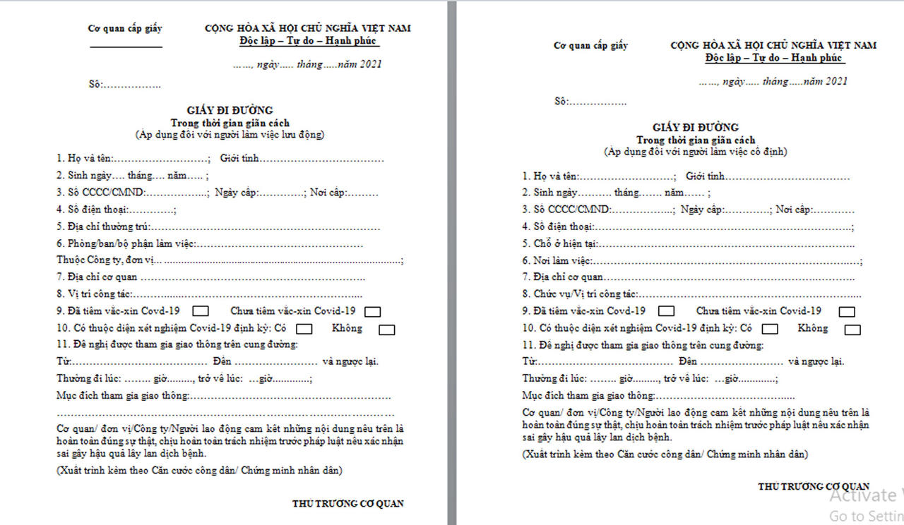 Người dân cần giấy tờ gì khi ra đường ở TP Vinh?