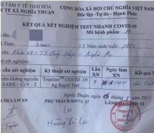 Phát hiện nhiều lái xe sửa giấy test nhanh để 'thông chốt'