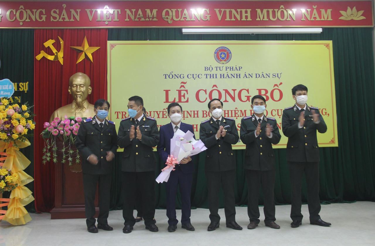 Bổ nhiệm Phó cục trưởng Cục Thi hành án dân sự tỉnh Nghệ An
