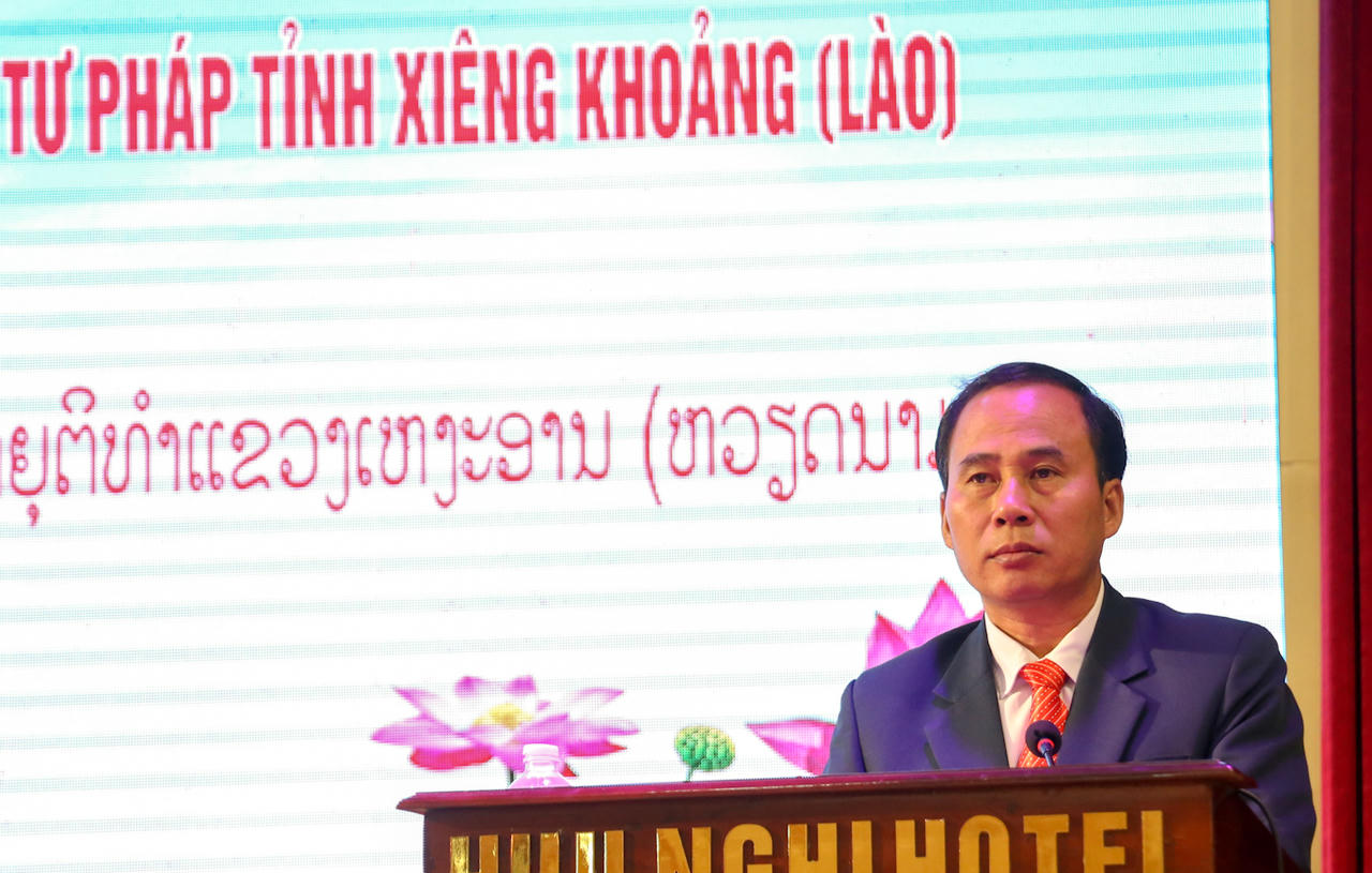 Tọa đàm trao đổi kinh nghiệm công tác tư pháp giữa Nghệ An và Xiêng Khoảng (Lào)