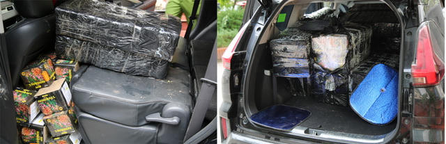 Thuê xe ô tô chở nửa tấn pháo từ cửa khẩu về Nghệ An tiêu thụ