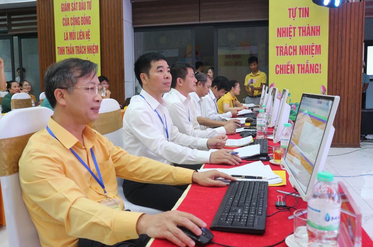 Sôi nổi Hội thi Ban giám sát đầu tư của cộng đồng giỏi ở Nghệ An