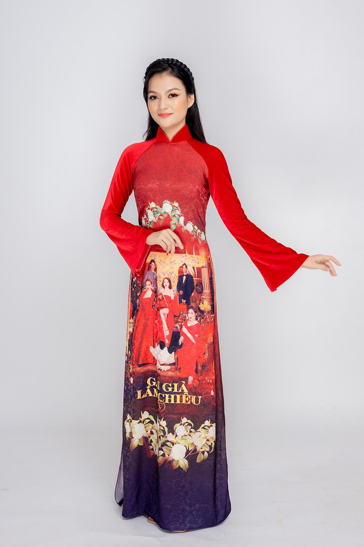 Xuất hiện bộ sưu tập áo dài lấy cảm hứng từ poster phim