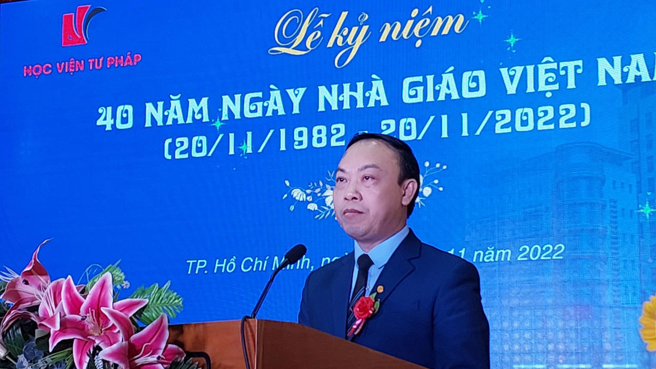 Học viện Tư pháp - Cơ sở tại Thành phố Hồ Chí Minh kỷ niệm 40 năm Ngày nhà giáo Việt Nam