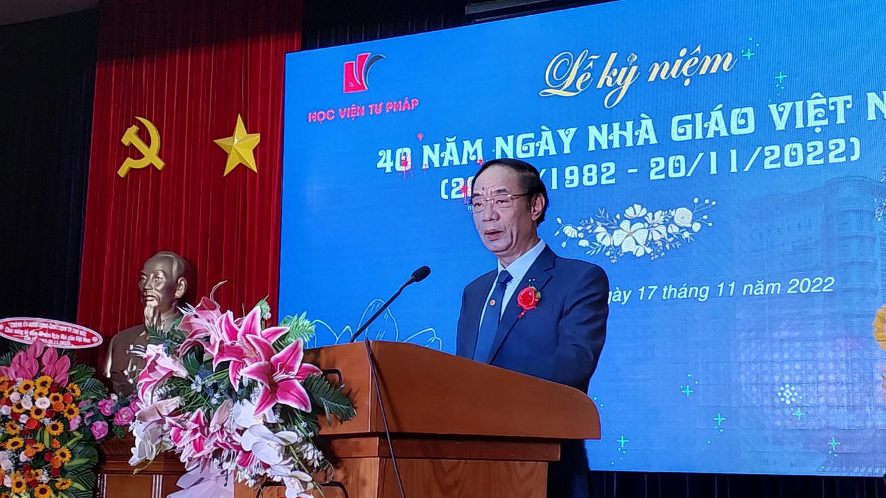 Học viện Tư pháp - Cơ sở tại Thành phố Hồ Chí Minh kỷ niệm 40 năm Ngày nhà giáo Việt Nam