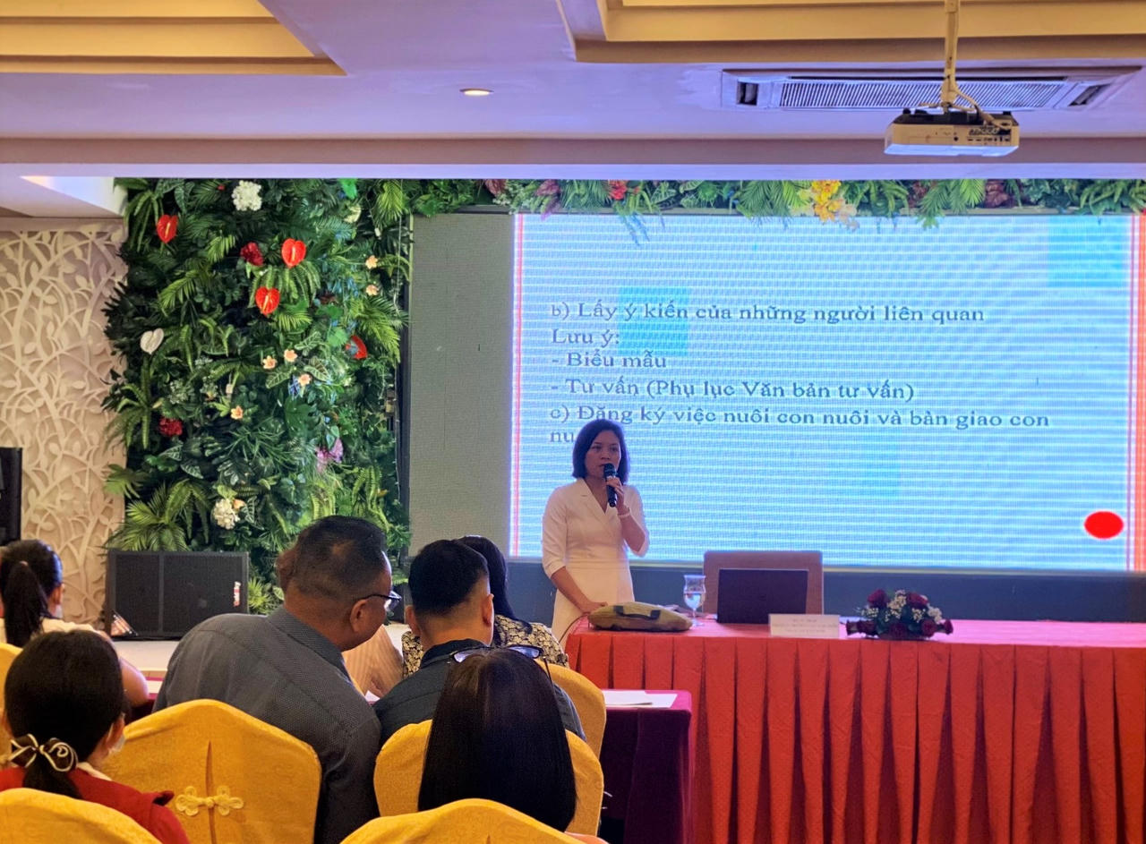 Cục Con nuôi tập huấn nghiệp vụ đăng kí nuôi con nuôi trong nước 