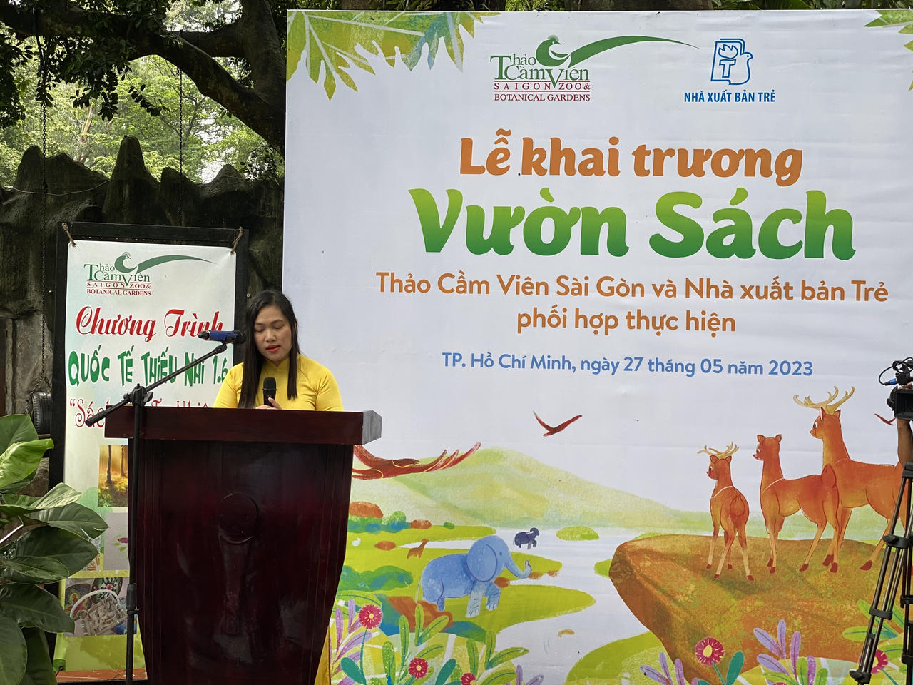 Thảo Cầm Viên Sài Gòn khai trương không gian đọc sách giữa thiên nhiên xanh mát