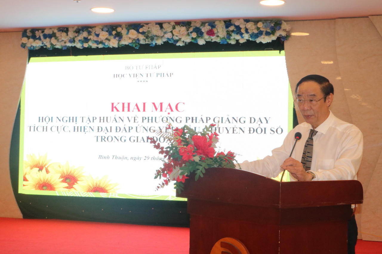 Học viện Tư pháp tổ chức tập huấn về ứng dụng công nghệ số trong đào tạo bồi dưỡng