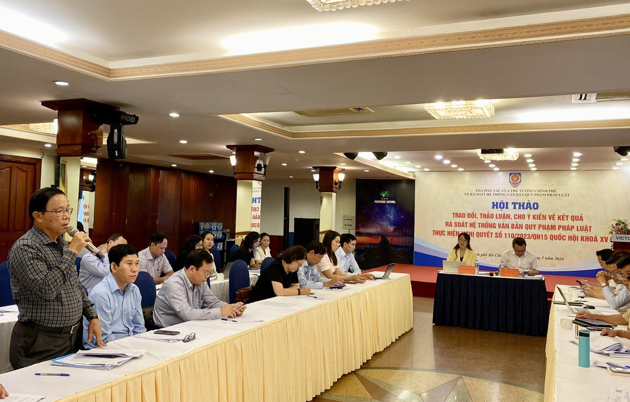 Tổ công tác của Thủ tướng Chính phủ Hội thảo về kết quả rà soát văn bản quy phạm pháp luật