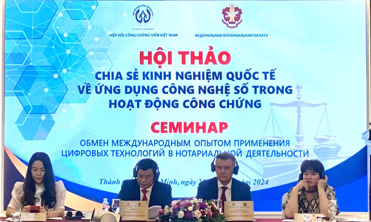 Chia sẻ kinh nghiệm quốc tế về ứng dụng công nghệ số trong hoạt động công chứng