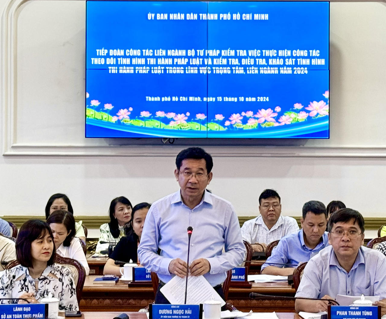 Bộ Tư pháp kiểm tra việc thi hành pháp luật trong lĩnh vực trọng tâm tại TPHCM