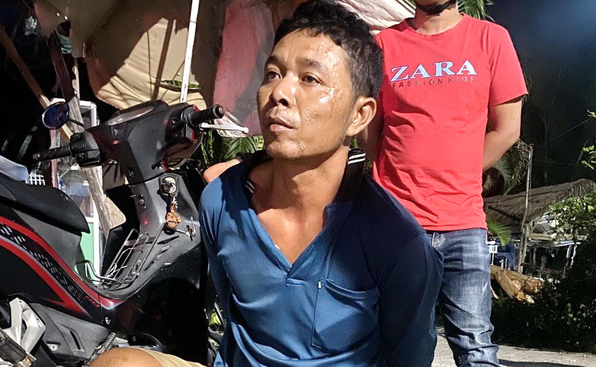 Khống chế đối tượng ném gạch vào mặt một chiến sĩ công an