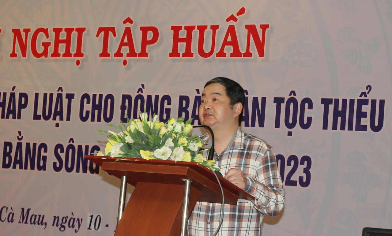 Tập huấn kỹ năng phổ biến, giáo dục pháp luật cho đồng bào dân tộc thiểu số vùng ĐBSCL