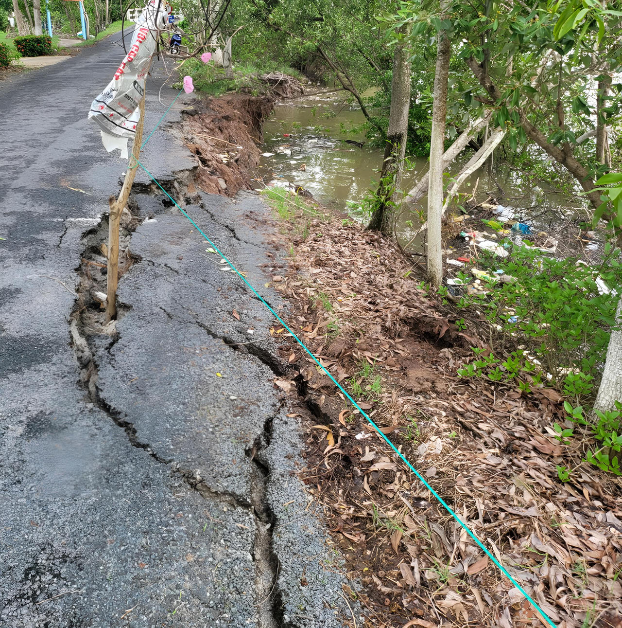 Sạt lở, sụt lún đất diễn biến phức tạp tại huyện Đầm Dơi (Cà Mau)