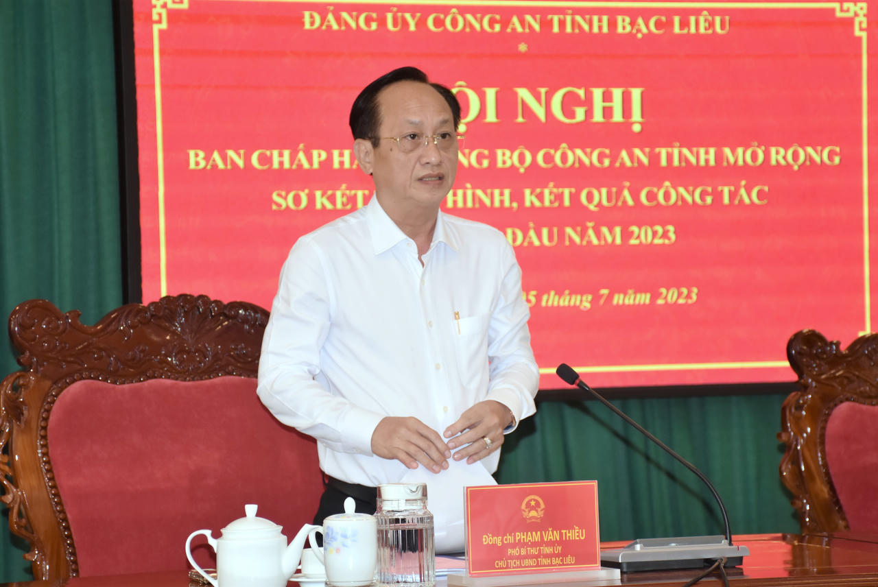 Bộ trưởng Bộ Công an biểu dương Công an Bạc Liêu về thành tích cấp CCCD 