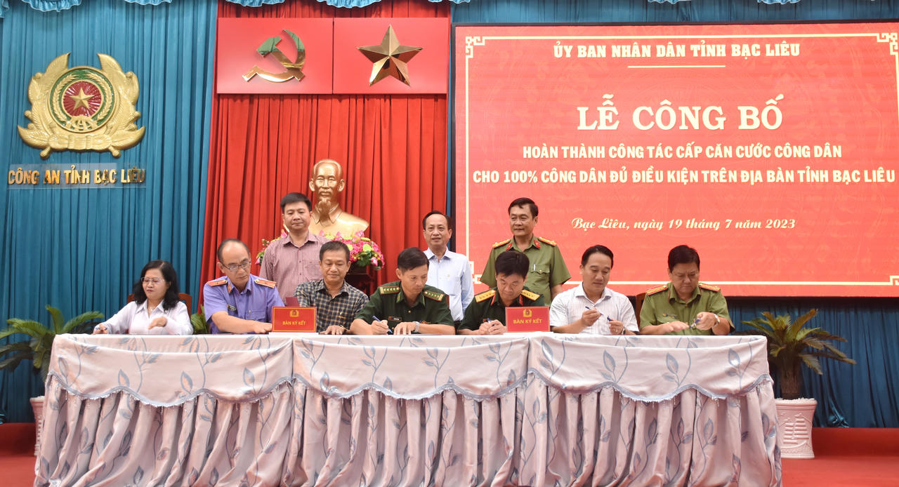 Bạc Liêu công bố hoàn thành 100% chỉ tiêu cấp Căn cước công dân