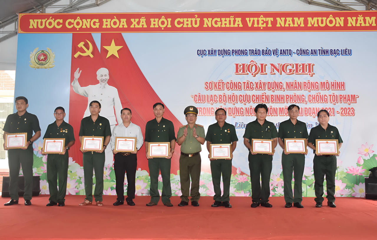 Nhân rộng mô hình “CLB Hội Cựu chiến binh phòng, chống tội phạm” ở Bạc Liêu