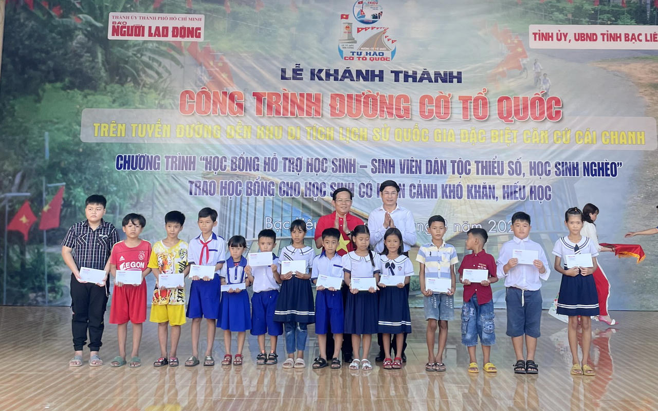 Khánh thành “Đường cờ Tổ quốc” tại Khu Di tích lịch sử quốc gia đặc biệt Căn cứ Cái Chanh 