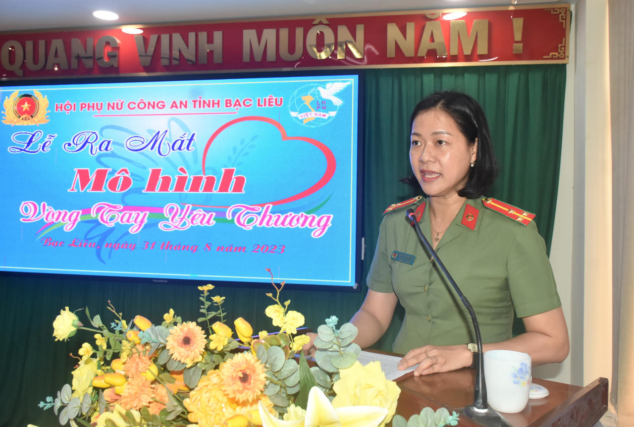 Lan tỏa “vòng tay yêu thương” từ những nữ chiến sĩ Công an Bạc Liêu