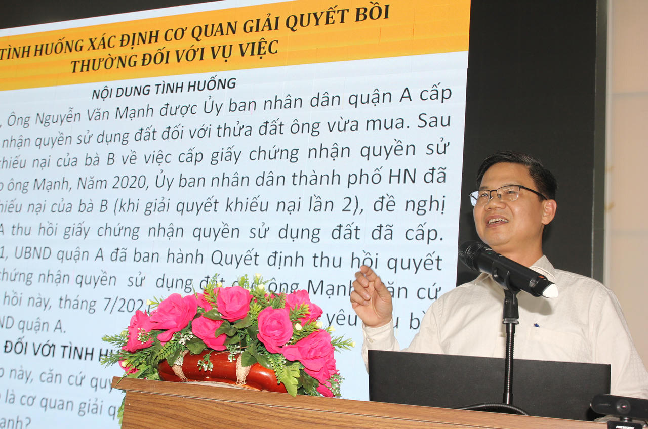 Tập huấn chuyên sâu kỹ năng, nghiệp vụ về công tác bồi thường Nhà nước tại Bạc Liêu