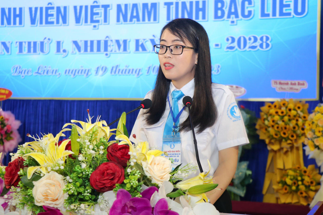 Chị Nguyễn Trang Anh Thư được bầu làm Chủ tịch Hội Sinh viên Việt Nam tỉnh Bạc Liêu
