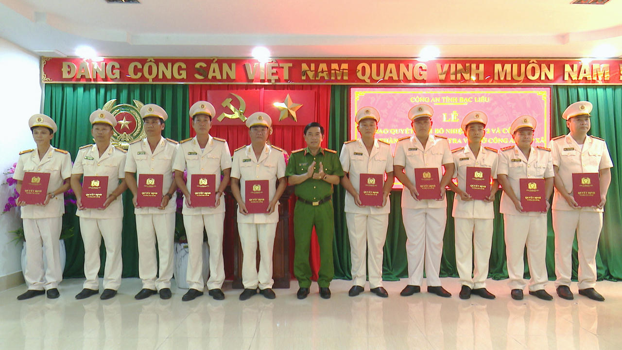 Công an tỉnh Bạc Liêu hoàn thành bố trí Điều tra viên ở Công an cấp xã