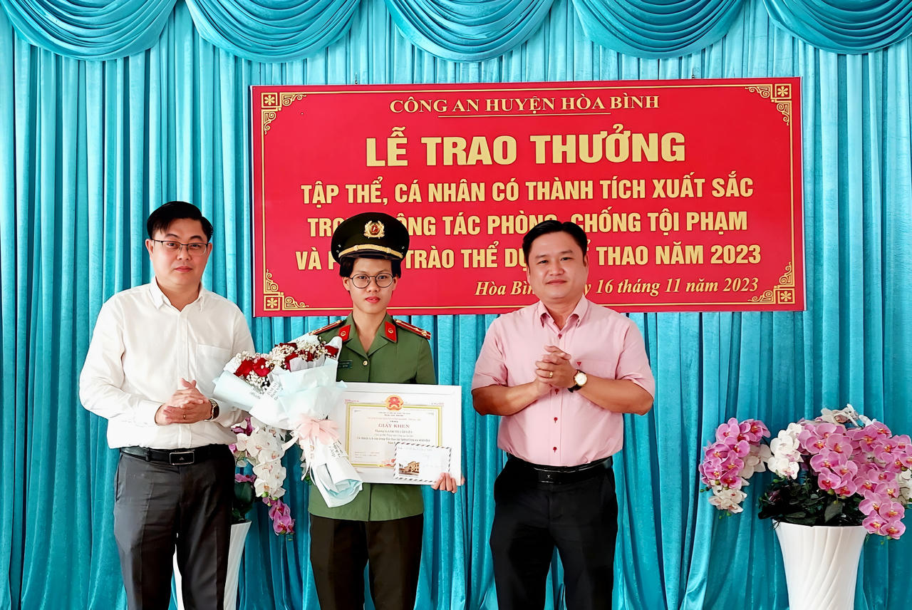 Thưởng 'nóng' cho đơn vị phá án nhanh ở Bạc Liêu