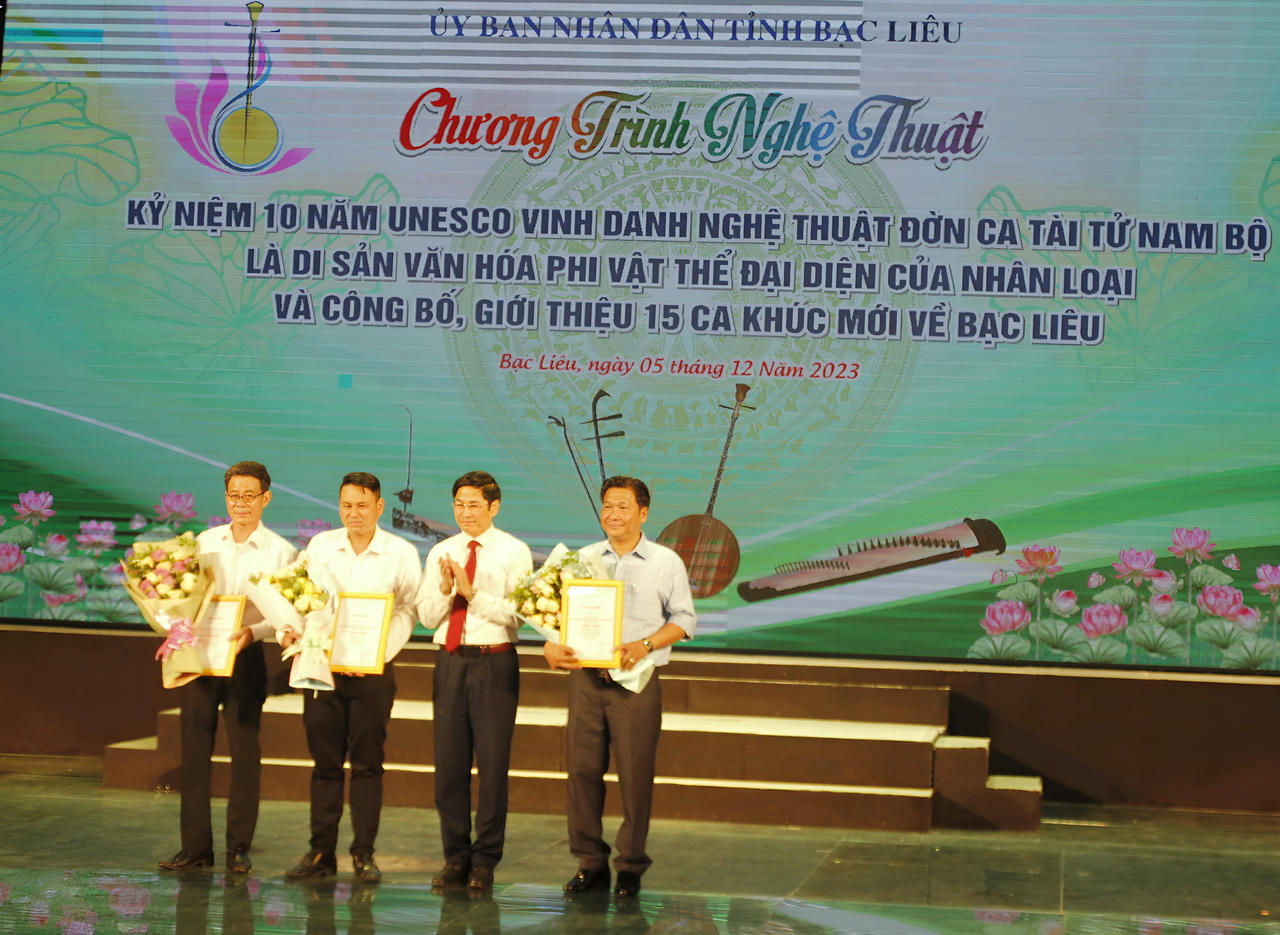 Bạc Liêu: Kỷ niệm 10 năm UNESCO vinh danh Nghệ thuật Đờn ca tài tử Nam Bộ là Di sản văn hoá phi vật thể