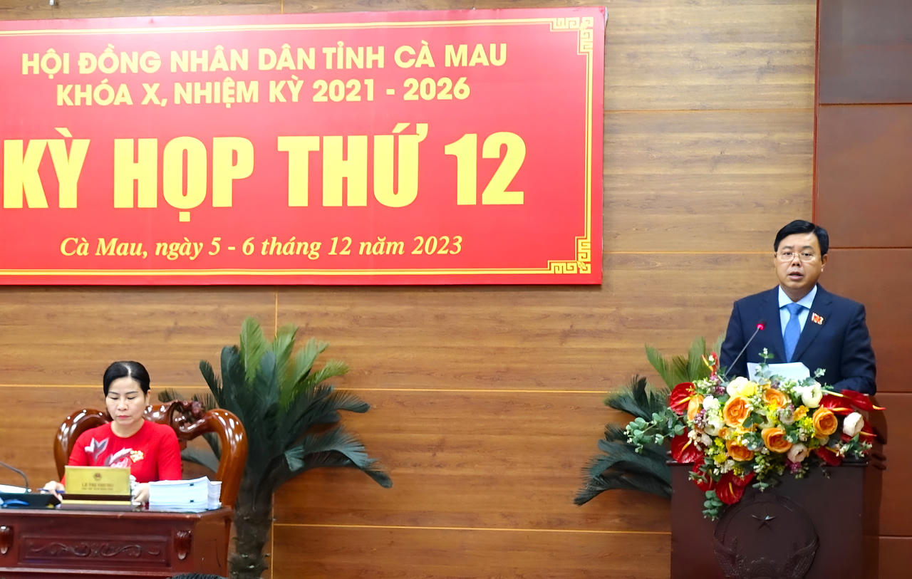 Công bố kết quả lấy phiếu tín nhiệm đối với người giữ chức vụ do HĐND tỉnh Cà Mau bầu